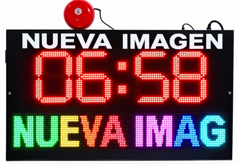 Reloj alarma grande con publicidad